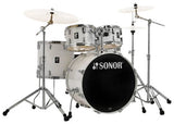 Batterie Sonor - AQ1 Stage 5 pièces (22, 10, 12, 16, grosse caisse) avec accessoires - Blanc laqué