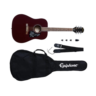 Epiphone - Pack de démarrage pour guitare acoustique Starling - Rouge vin