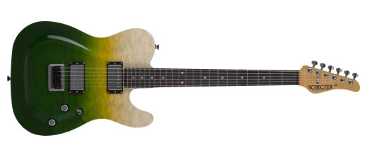 Schecter - Guitare électrique classique PT avec étui rigide - Caribbean Fade Burst