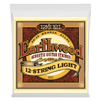 Ernie Ball - Earthwood 12 cordes acoustique légère 80/20 Bronze 9-46