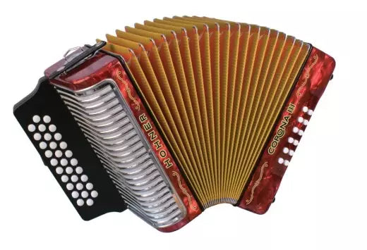 Hohner - Corona III Diatonic Accordion A/D/G - Black
