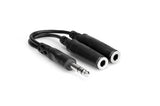 Hosa - Y-Cable Straight 1/4 (M) to Two Straight 1/4 (F) - 6 inch