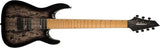 Jackson Guitars - Série JS Dinky Arch Top JS32-7 DKA HT, touche en érable caramélisé - Trans Black Burst