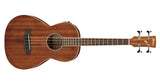 Ibanez - Guitare basse électro-acoustique 4 cordes, diapason court - Pores ouverts naturels