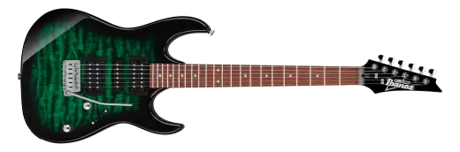 Ibanez - Gio GRX70QA Electric Guitar - Transparent Emerald Burst