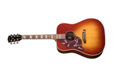 Gibson - Hummingbird Studio Rosewood Acoustic/Electric Guitar with Hardshell Case - Rosewood Burst (Left Handed)