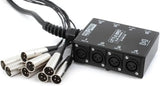 Hosa - Boîtier multipaire XLR 8 canaux sans retour - 7,6 m