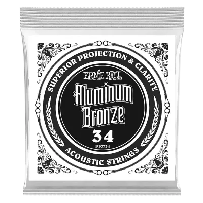 Ernie Ball - Corde simple en bronze aluminium - .034w