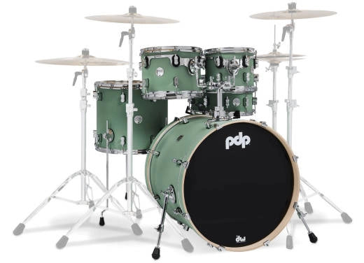 Pacific Drums - Kit de fûts Concept Maple 5 pièces (22, 10, 12, 16, SD) - Vert d'eau