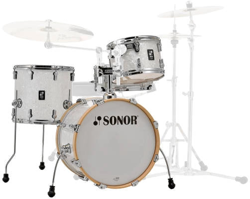 Sonor - AQ2 Bop Batterie 4 pièces (18", 12", 14", grosse caisse) - Blanc nacré
