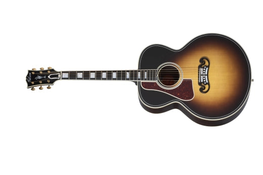 Gibson - Guitare acoustique classique western SJ-200 avec étui rigide - Vintage Sunburst (gaucher)