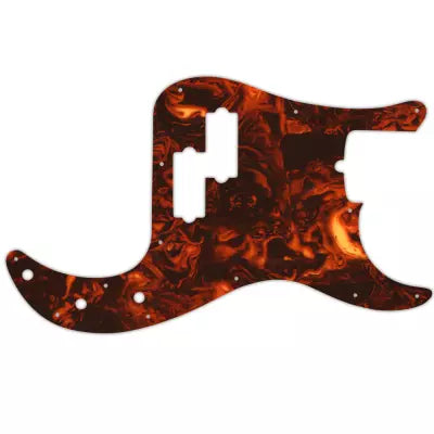 WD Music - Custom Pickguard for Fender American Standard Precision Bass - Faux Tortoise