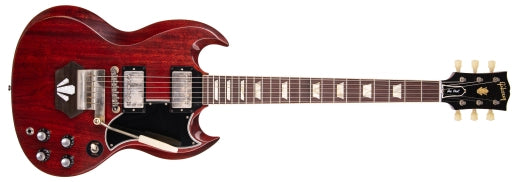 Gibson Custom Shop - Guitare électrique Murphy Lab Light Aged Les Paul SG Standard de 1962 - Cerise