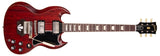 Gibson Custom Shop - Guitare électrique Murphy Lab Light Aged Les Paul SG Standard de 1962 - Cerise