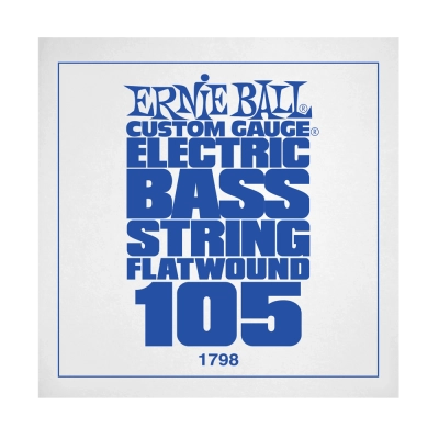Corde simple pour basse électrique Ernie Ball .105 Flatwound
