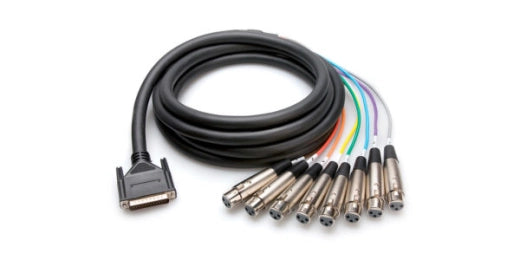 Câble multipaire symétrique Hosa - XLR3F vers DB25 - 7 mètres