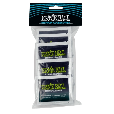 Ernie Ball - Lingettes nettoyantes pour cordes Wonder Wipes - Paquet de 20