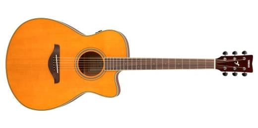 Yamaha - Guitare acoustique FS TransAcoustic Folk Cutaway - Teinte vintage