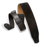 Sangle de guitare rembourrée en daim Levys - Right Height - Noire