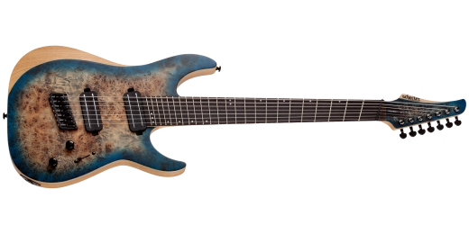 Schecter - Guitare électrique multi-échelles Reaper-7 - Satin Sky Burst
