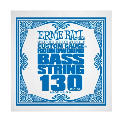 Corde simple pour basse électrique Ernie Ball .130 Super Long Scale Nickel Wound