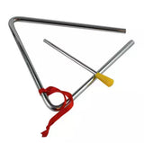 Granite Percussion - Triangle en acier de 18 cm avec percuteur