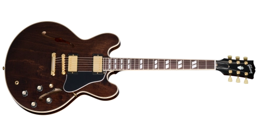 Gibson - ES-345 with Gold Hardware Electric Guitar with Case - Dark Walnut