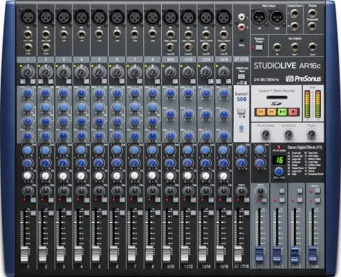 PreSonus - StudioLive AR16c Console de mixage hybride USB 16 canaux pour la scène et l'enregistrement