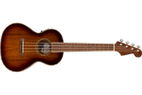 Fender - Montecito Tenor Acoustic/Electric Ukulele, Walnut Fingerboard with Gigbag - Shaded Edge Burst