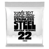 Corde simple pour guitare électrique en acier inoxydable Ernie Ball - .022