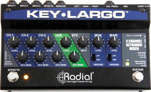 Radial - Table de mixage pour clavier Key-Largo