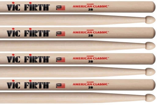 Vic Firth - Pack American Classic (3 paires + 1 paire offerte) - 2B