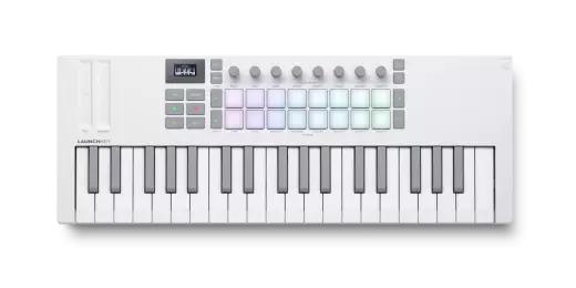 Novation - Launchkey Mini 37 MK 4 MIDI Controller - White