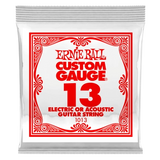 Ernie Ball - Corde simple en acier pour guitare électrique ou acoustique - .013