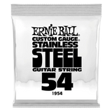 Corde simple pour guitare électrique en acier inoxydable Ernie Ball - .054