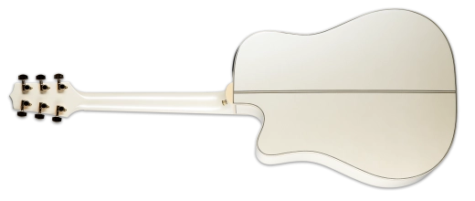 Takamine - Guitare électro-acoustique Dreadnought GD37CE PW avec housse - Blanc nacré brillant