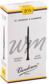 Anches de clarinette en si bémol Vandoren - White Master (10/boîte) - 3,5