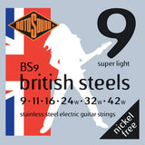 Rotosound - Cordes pour guitare électrique British Steels 9-42