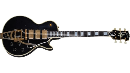 Gibson Custom Shop - Murphy Lab Lite 57 ans Les Paul Custom 3 micros avec Bigsby doré - Ébène