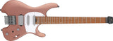 Ibanez - Guitare électrique sans tête 6 cordes Q Standard avec housse - Cuivre métallisé mat