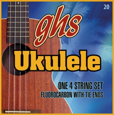 Cordes GHS - Cordes ukulélé fluorocarbone H-20 pour soprano/concert