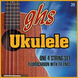 Cordes GHS - Cordes ukulélé fluorocarbone H-20 pour soprano/concert