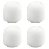 Shure - Snap-Fit Foam Windscreen for WL18xm Lavaliers - White (4 Pack)