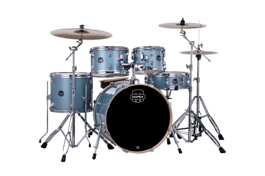 Mapex - Batterie Venus 5 pièces (20, 10, 12, 14, SD) avec accessoires et cymbales - Bleu Aqua Pailleté