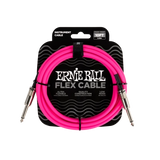 Câble d'instrument flexible Ernie Ball droit/droit 3 m (10 pi) - Rose