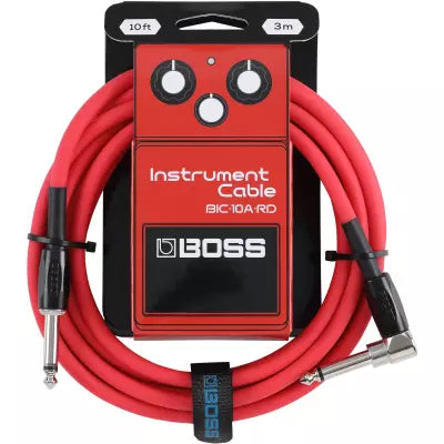 Câble d'instrument BOSS - 10 droit/coudé - Rouge