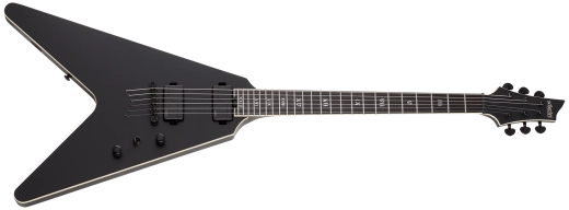 Schecter - Guitare électrique V-1 SLS Elite Evil Twin - Noir satiné