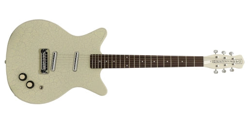 Danelectro - 59M NOS+ Electric Guitar with NOS+ Lipstick Pickups - White Crackle