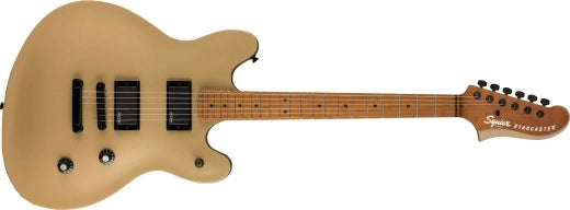 Squier - Starcaster Actif Contemporain, touche en érable torréfié - Shoreline Gold
