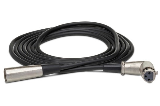 Hosa - Balanced Interconnect, Right-angle XLR-F to XLR-M, 5 ft